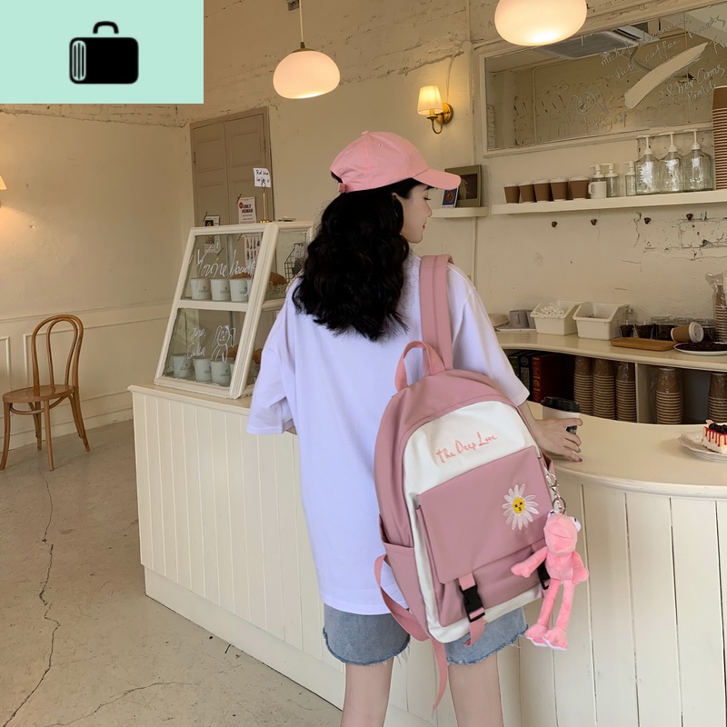 初中生书包女韩版高中学生背包女大容量双肩包2020年新款时尚潮流NEW LAKE高清大图