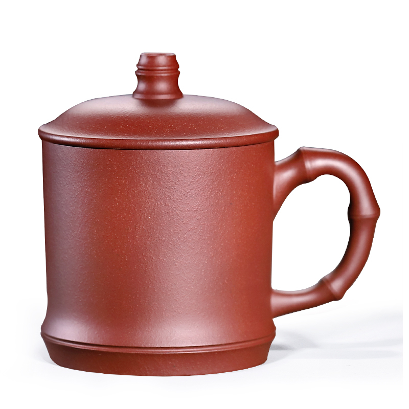 金镶玉 茶杯紫砂杯 高档名家纯手工泡茶办公杯礼品杯 名家许时娟节节高升杯