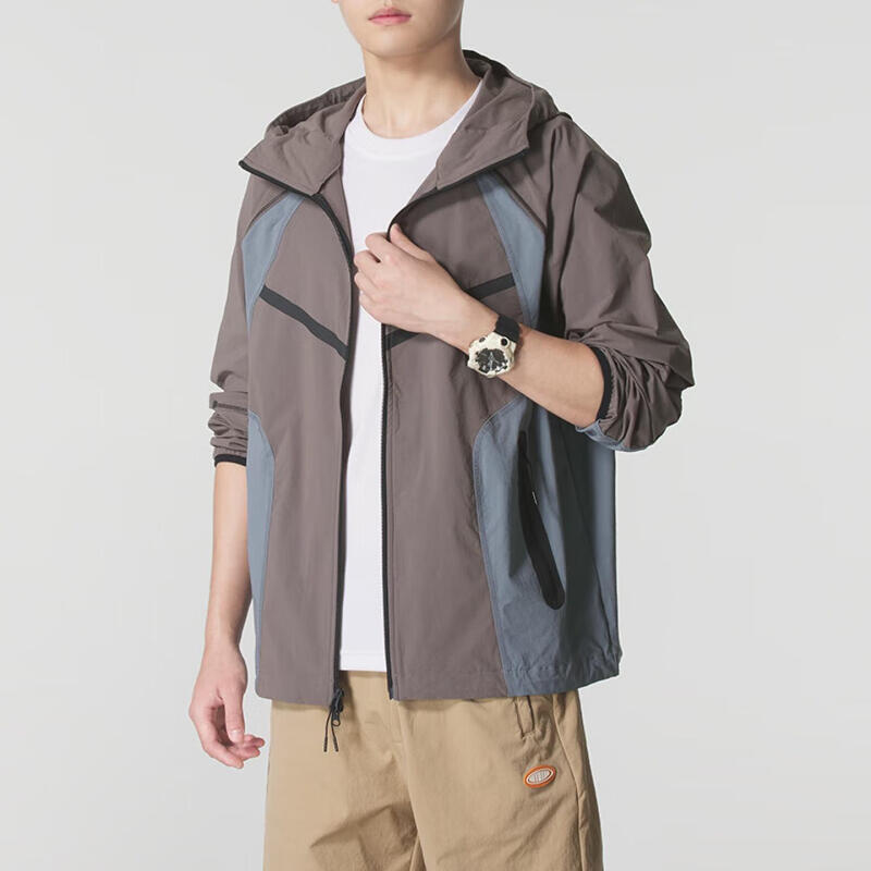 耐克(NIKE)男装新款跑步健身训练运动服户外防风梭织夹克休闲外套IB2242-010 ZP IH8462-289/灰褐色/灰色 XL