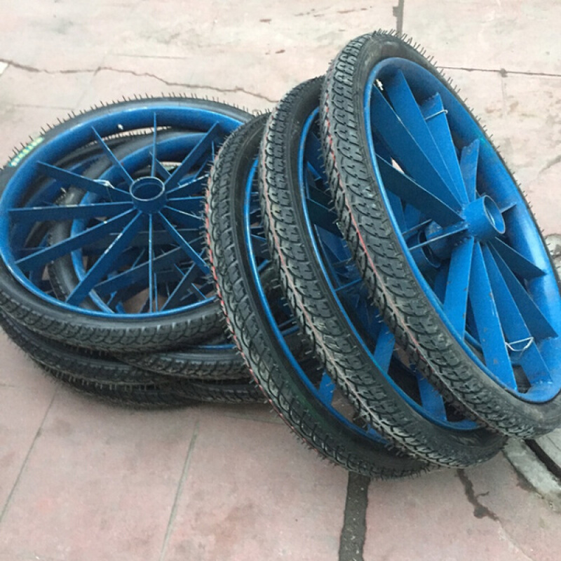 企购优品手推两轮板车垃圾劳动车斗车轮含2个轮骨26寸