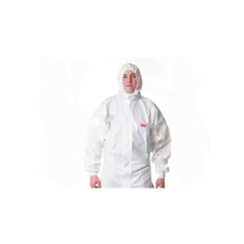 3M 4515白色带帽连体防化服XL