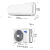 奥克斯(AUX)1.5匹变频 挂壁式 家用空调 静音节能省电 3级能效 空调挂机KFR-35GW/BpR3TYC2+3