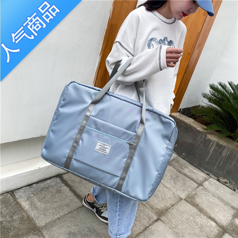 FENGHOU行李包女旅行包轻便超大容量手提包袋子学生装衣服的收纳包待产包旅行包男女高清大图