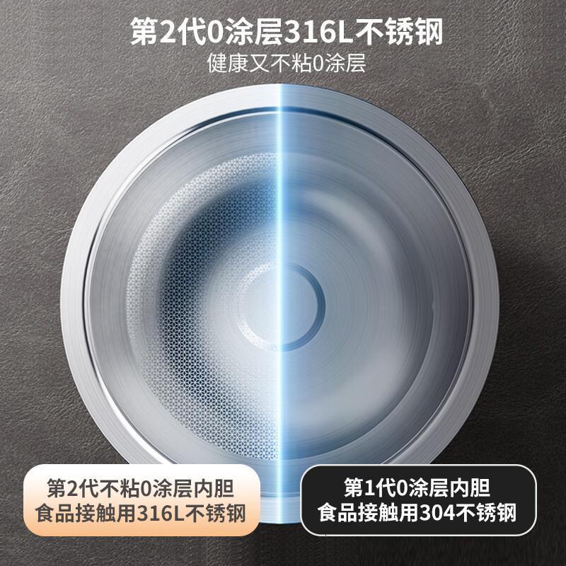 苏泊尔(SUPOR)本釜电饭煲4L远红外穿透加热0涂层不锈钢内胆SF40HC0808升级钛胆高清大图