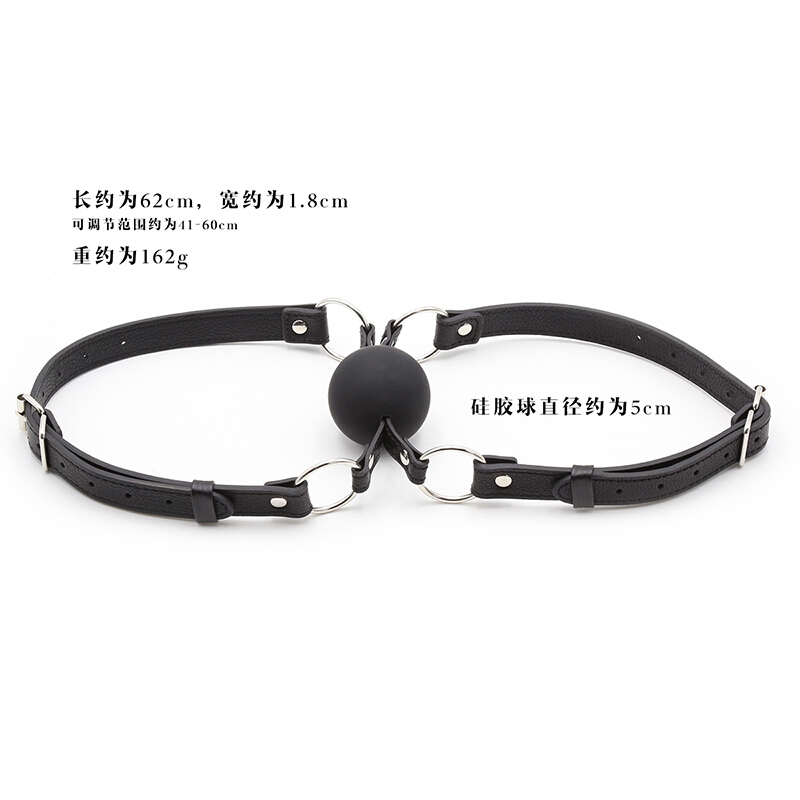 桃色缘 双人互动嘴对嘴咬球双绑带硅胶口塞sm情趣用品男女用器具SM夫妻激情私密游戏另类调教成人性玩具 双绑带口塞高清大图