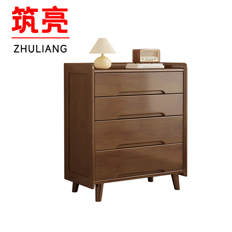 筑亮 实木置物柜 80*40*96.6cm 个高清大图