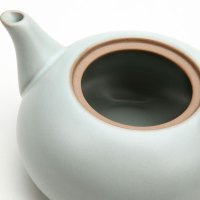 东道汝窑茶具整套茶具套装汝瓷茶具 陶瓷 青瓷 开片可养金线 喜乐壶杯组 一壶五杯
