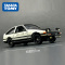 日本TOMY多美卡仿真丰田AE86车模型合金车头文字D同款赛车486466 头文字D车模AE86[白车黑盖长度约7cm]