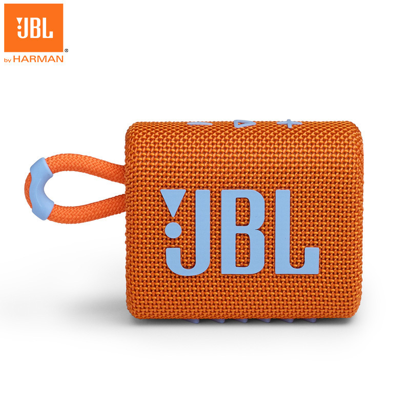 JBL GO3 音乐金砖三代 便携式蓝牙音箱 低音炮 户外音箱 迷你小音响 快充电长续航 防水防尘设计 橙色