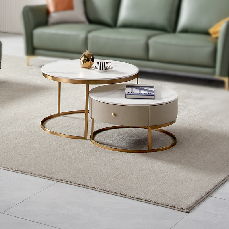 cbd家居高端意式极简轻奢现代岩板茶几电视柜组合简约客厅cj007