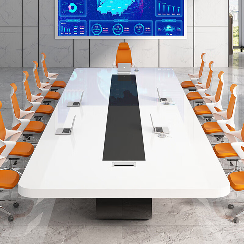 科野 烤漆会议桌长条接待培训会议室办公桌洽谈桌高清大图