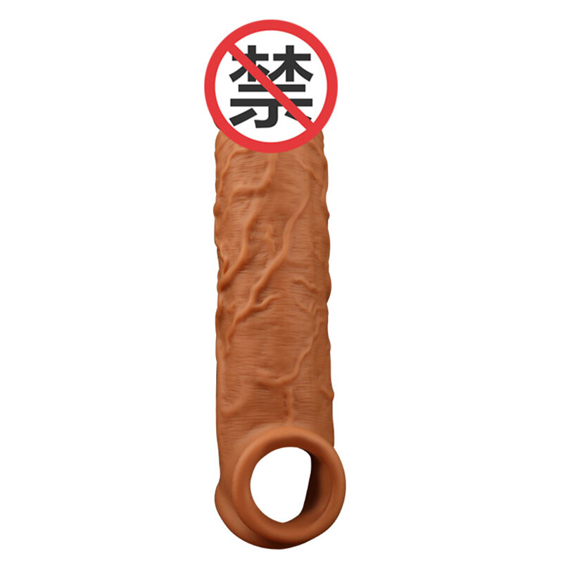 云曼 液态狼牙套 男用器具加长加粗茎套环锁精套液体柔软仿真套阳具套成人情趣性用品 液态硅胶套(双口款)高清大图