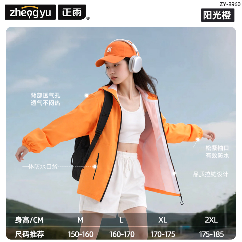 正雨摩托车骑行服雨衣套装男款全身防暴雨外穿成人分体式外卖骑手9063高清大图