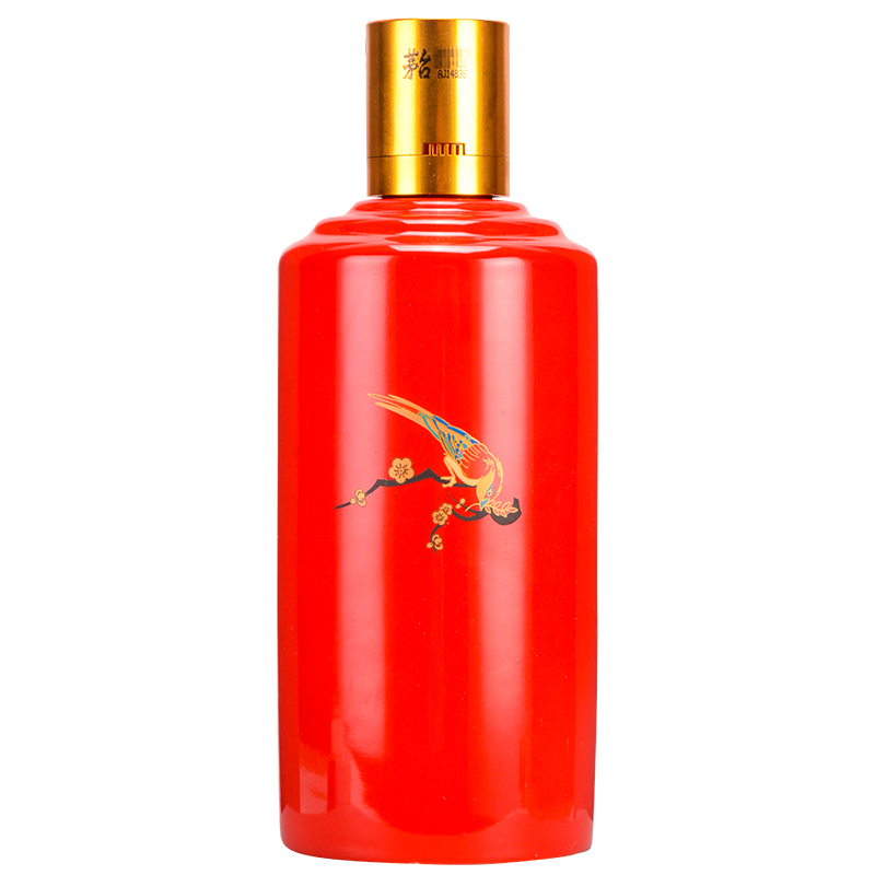 中富酒行贵州茅台酒43度喜宴中国红500ml单瓶装