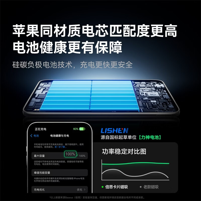 倍思[3C认证]磁吸自带线充电宝 27W快充移动电源 10000mAh 可上飞机 PicoGo AM11 星原钛高清大图