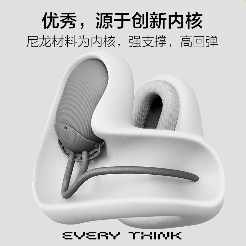 EVERYTHINK降噪枕 护颈u型枕飞机颈托旅行坐车头枕午睡神器放空枕颈枕 [经典款]星空灰-S码高清大图