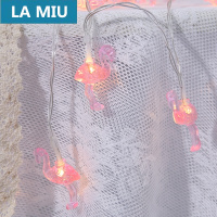 苏宁放心购LA MIU家装火烈鸟灯串LED彩灯闪灯串灯ins少女心房间布置卧室宿舍网红装饰灯火烈鸟款4米40灯【电池款】