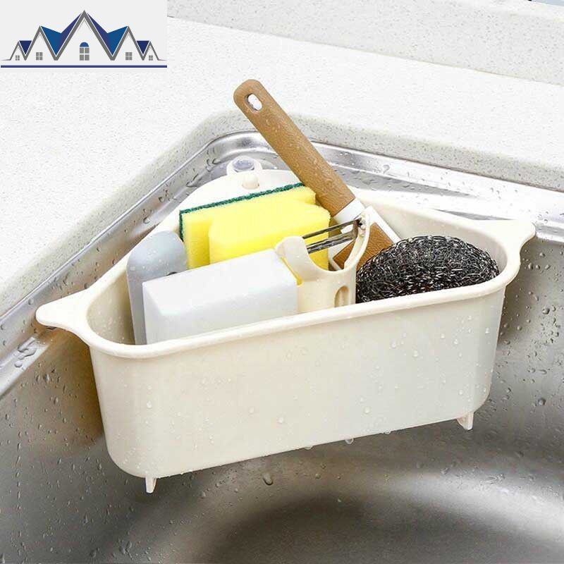 立水篮三角淋水氻水漏水泣菜瓜布沥水架沥汤汁冼碗池利历汲水篮 三维工匠收纳层架高清大图