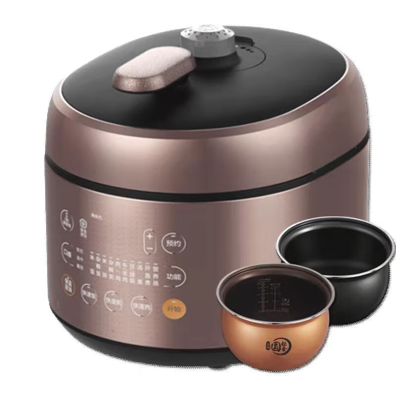 立始Midea/美的 SS5053P/SS5052P双胆5L 智能家用高压饭煲电压力锅不锈 SS5053P双胆高清大图