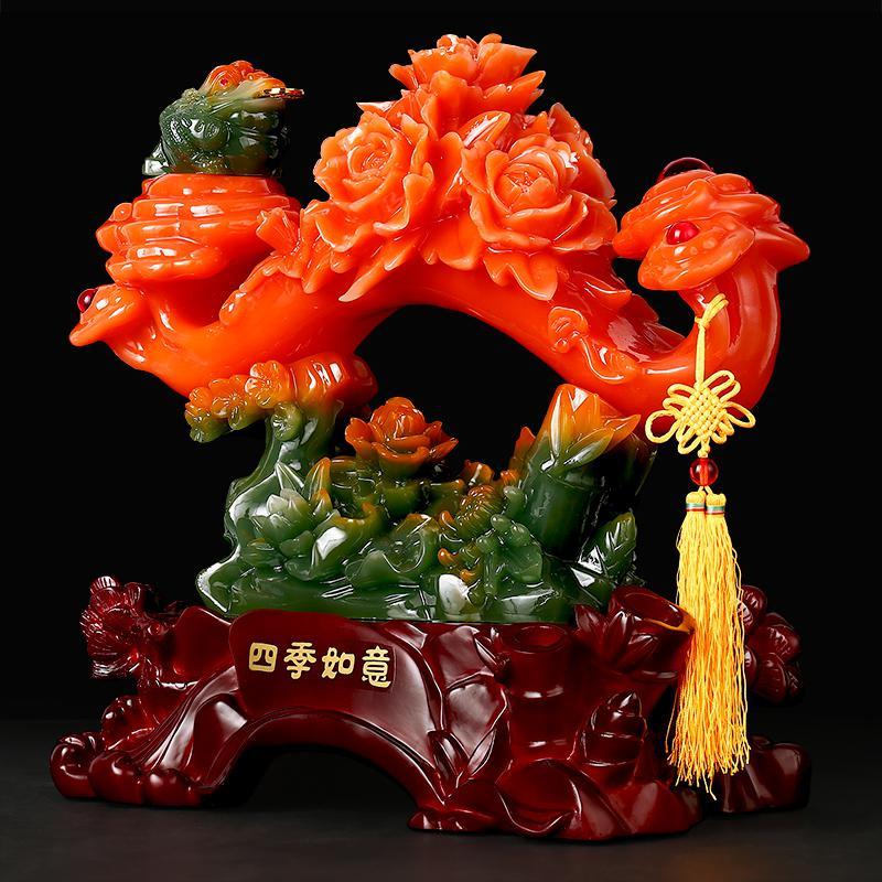 美帮汇玉如意摆件家居客厅电视柜酒柜装饰工艺品乔迁新居送礼品