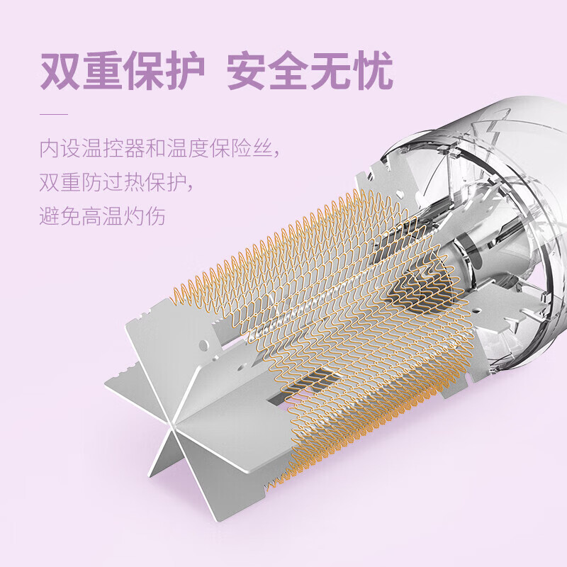 飞科(FLYCO)电吹风机白色可折叠电吹风机负离子护发FH6276高清大图