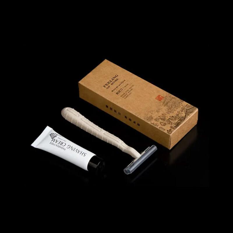 杜克恩 DKETXD-001 牛皮纸卡盒剃须刀含剃须泡10ml 刮脸刀 1.00 把/个 (计价单位:个) 牛皮纸色高清大图