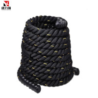 康力强战绳健身甩大绳家用体能训练绳格斗绳粗绳肌肉绳力量训练战斗绳 长12米，直径50MM 战绳