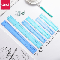 得力(deli)儿童软尺15cm20cm30cm可弯曲直尺糖果色塑料软尺子学生文具 2套三角软尺（6204）