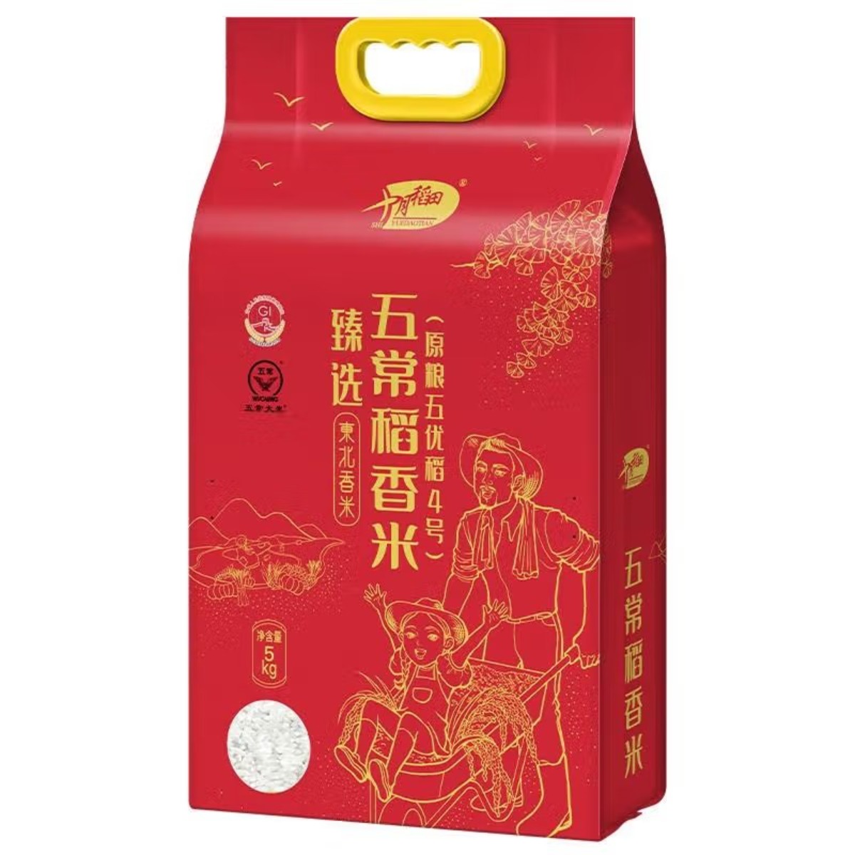 十月稻田(SHIYUEDAOTIAN) 臻选五常稻香米 1105102 5kg高清大图