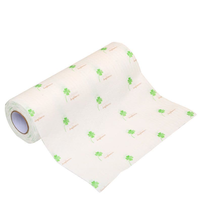 性懒人洗碗巾厨房用纸干湿两用吸水吸油清洁|印花款3卷150片+挂架图片