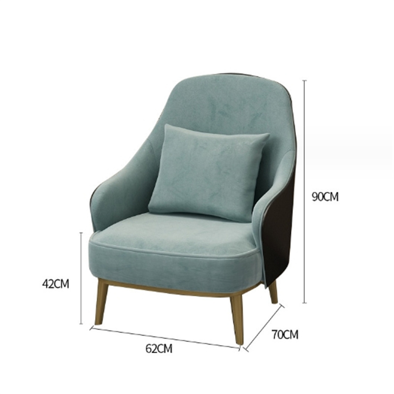 白寅 BY-PSBGY-003 沙发 黑色+绿色+金色脚(单位:张)