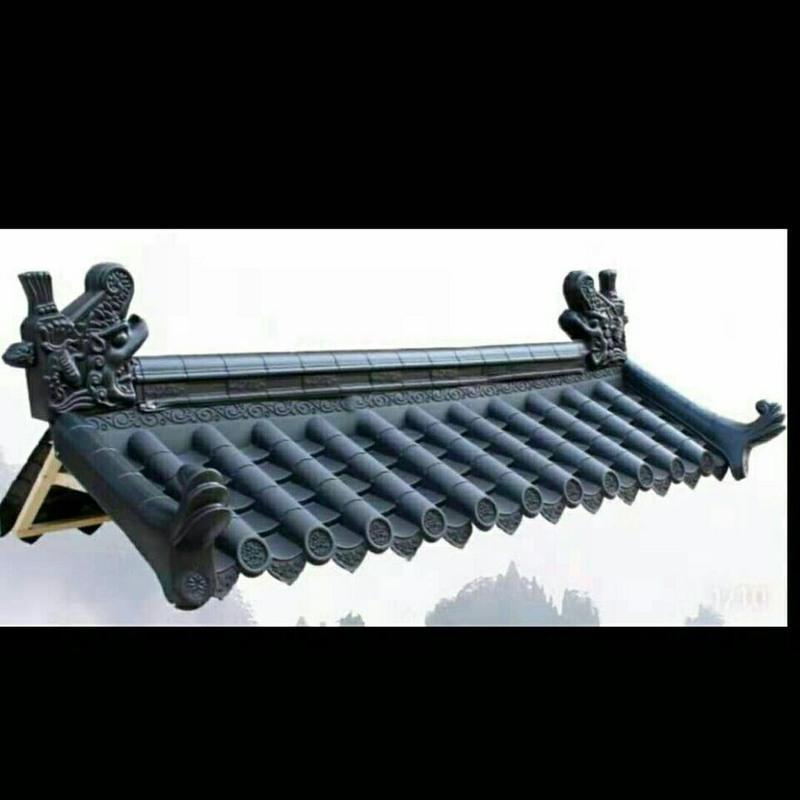 树脂瓦仿古屋檐仿古一体瓦仿古门头仿古围墙瓦石棉瓦仿古瓦塑料瓦 深灰色 110cmx30cm