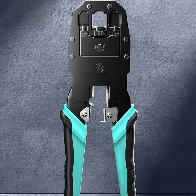 寒铁网线钳压线钳专业三用剥线剪线压接钳