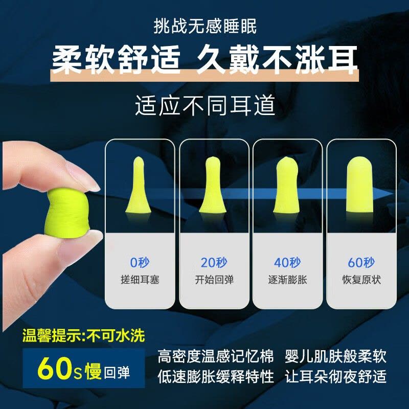 3M柔软舒适耳塞一副+保护壳(蓝色/粉色)图片