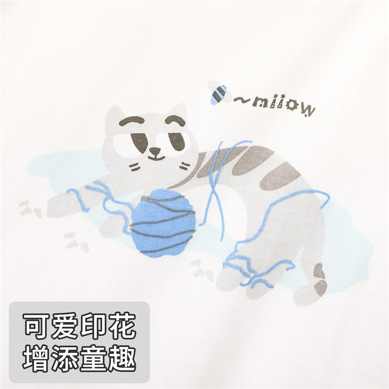 猫人儿童家居服睡衣春秋纯棉男童长袖套装女宝宝夏季薄款空调秋装