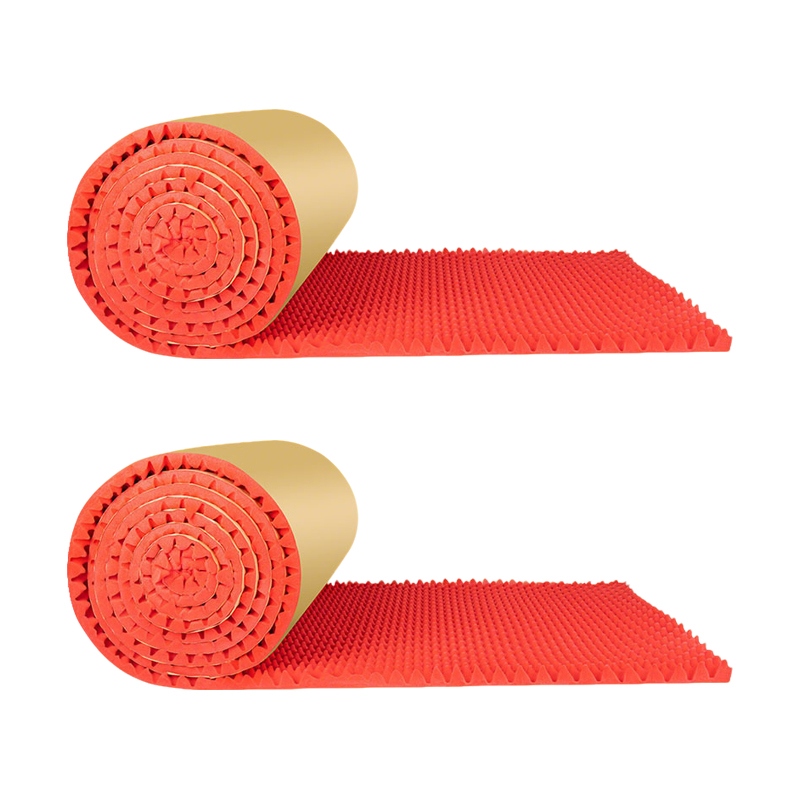 先围 波浪隔音棉板 红色厚20mm 平方米高清大图