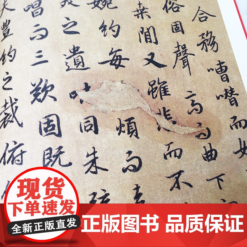 中国碑帖名品50·陆柬之文赋 上海书画出版社编译文注释繁体旁注唐代行书毛笔字帖书法临摹临帖练习古帖墨迹本鉴赏上海书画出版高清大图