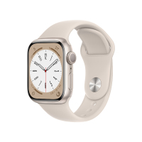 Apple Watch Series 8 智能手表 GPS版 41mm 星光色铝金属表壳 运动型表带