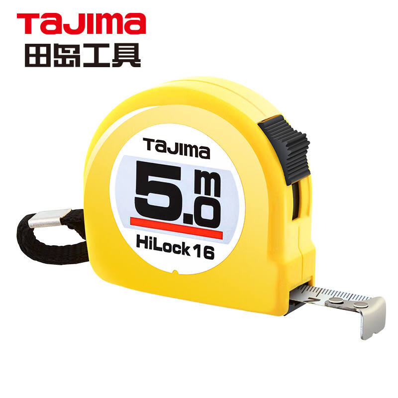 田岛(TaJIma)5米钢卷尺盒尺米尺木工尺公制19mm宽 1001-0034