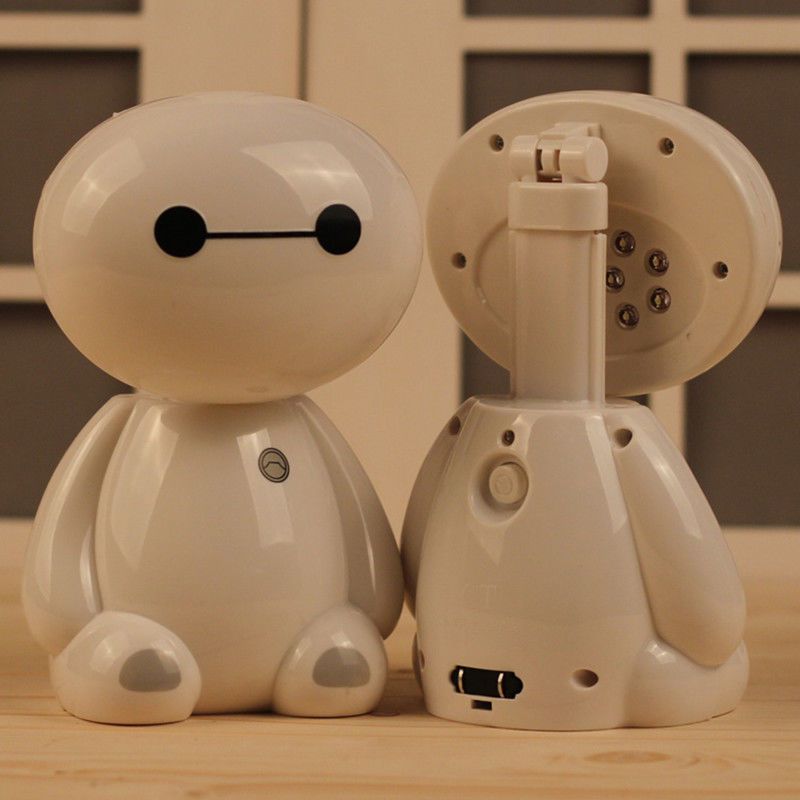 充电台风台灯学生宿舍女可爱充电护眼台灯书桌灯寝室折叠卧室床大白