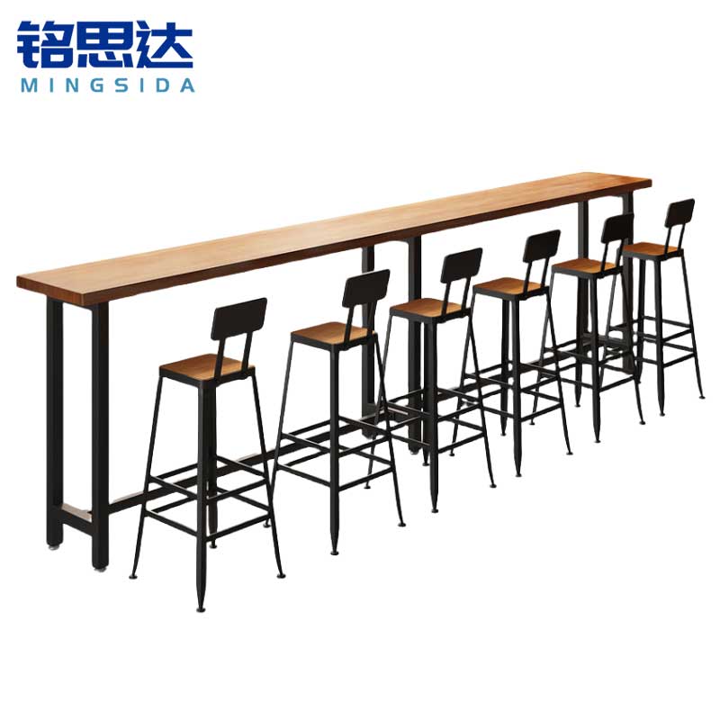 铭思达吧台桌一桌六椅套