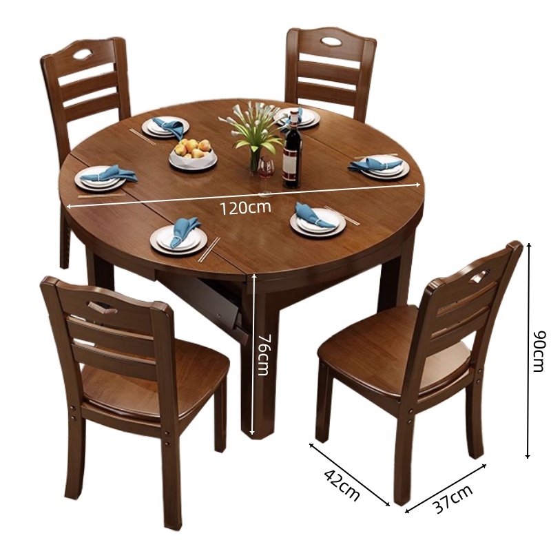 豫龙都 折叠餐桌 一桌四椅 套高清大图