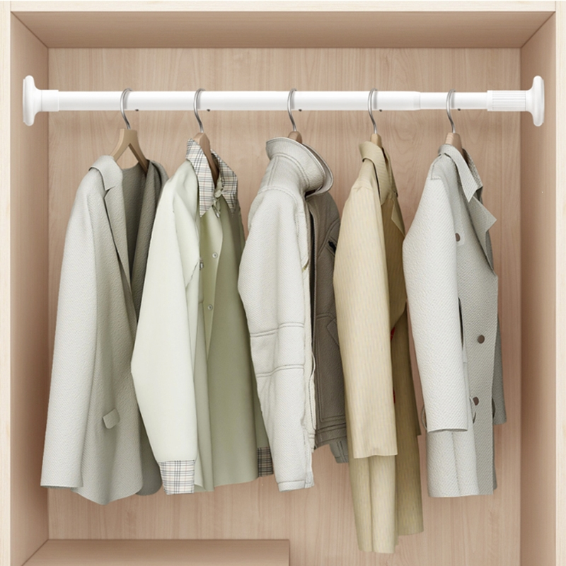 古达衣柜挂衣杆柜子衣杆衣橱挂杆晾衣架杆子固定配件免打孔伸缩杆横杆