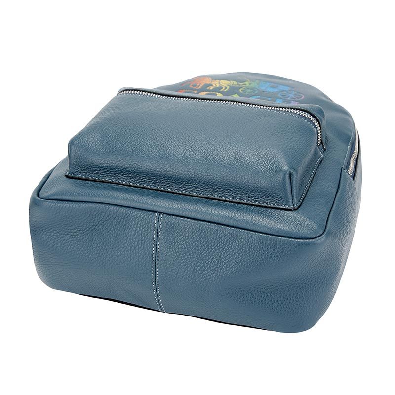 COACH 蔻驰 奢侈品 欧美时尚女士蓝色人造革双肩包 F76772 SVM64