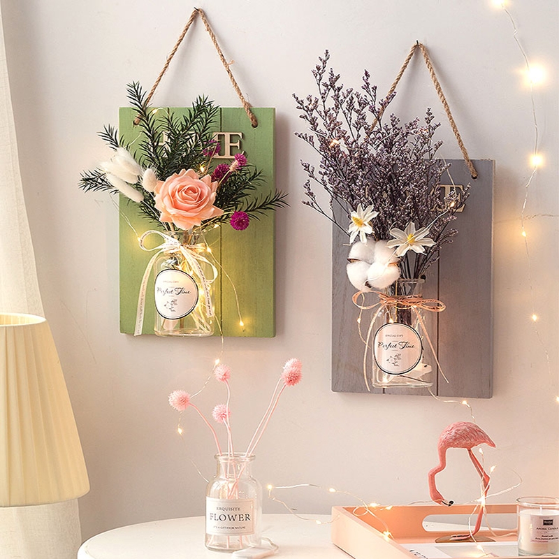 客厅墙面挂墙装饰法耐墙上创意房间卧室餐厅ins布置挂饰墙壁挂花挂件