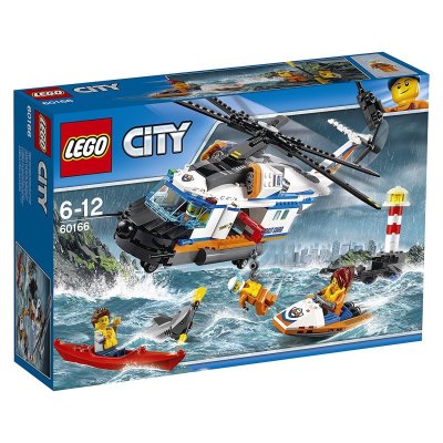 乐高(LEGO)城市系列 重型救援直升机 60166 6-12岁 积木玩具塑料 415颗粒