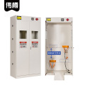 伟樽气瓶柜白色双瓶一代报警器900*450*1900mm台