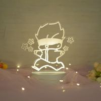 光遇周边立牌小夜灯七夕礼物送女友男友生日礼物台灯白鸟平菇卡卡 五条悟 USB 暖色(礼盒)