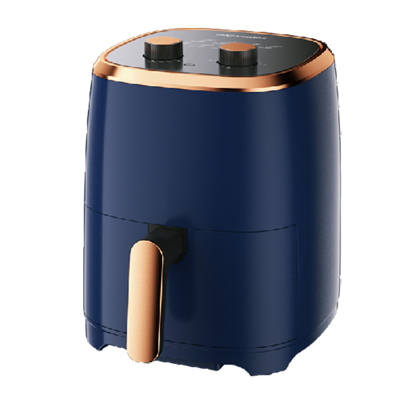 迈卡罗空气炸锅双旋钮调节不粘炸锅分体烤架提篮断电MC-KL466