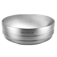 美厨 MCWA745 304不锈钢碗 加厚大汤碗双层隔热 餐具面碗 20CM(单位:个)
